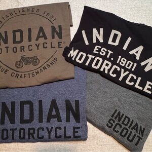 Indian mororcycles tee bundle. Size large